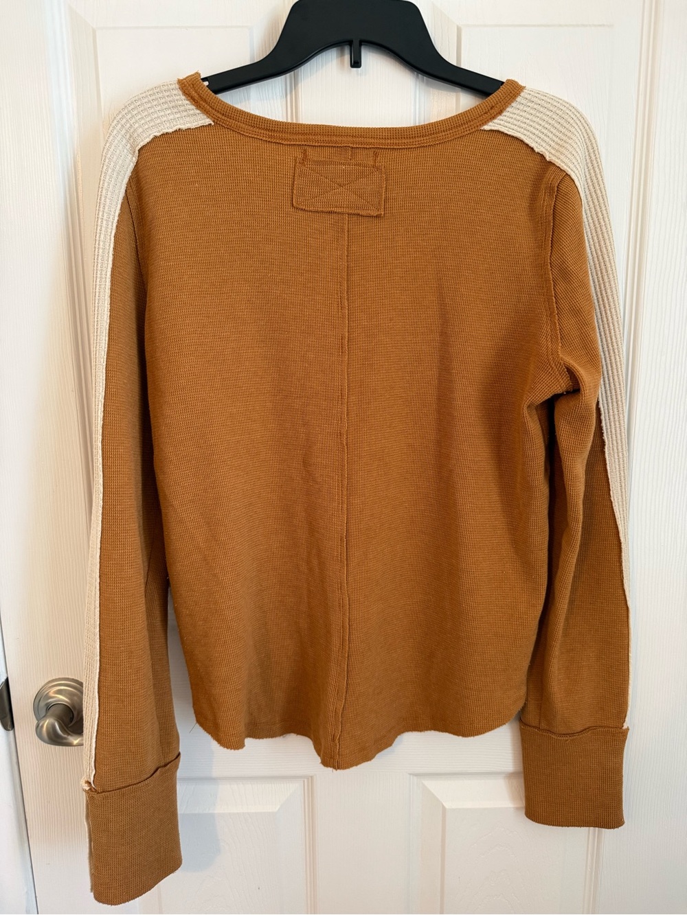 We The Free Waffle-Knit Pullover in Camel - Picture 7 of 8